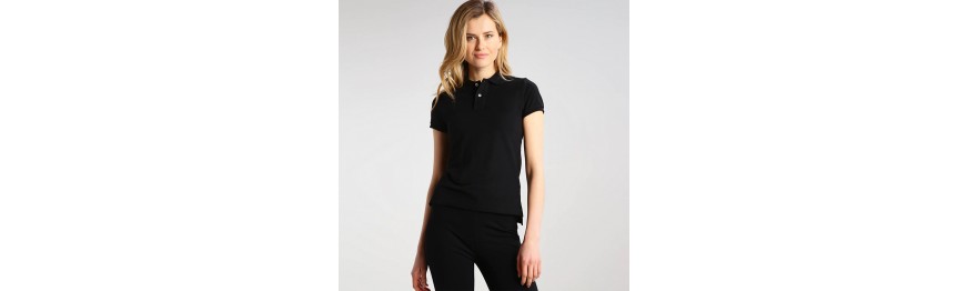 Women's Slim Fit Solid Polo Shirt - 1