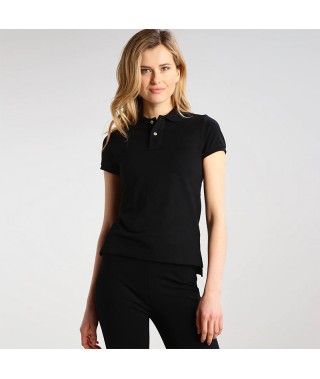 Women's Slim Fit Solid Polo Shirt - 1