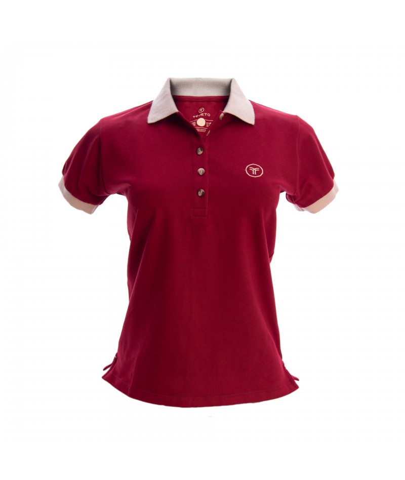Women's Slim Fit Solid Polo Shirt - 17