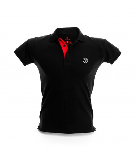 black polo shirt mens slim fit