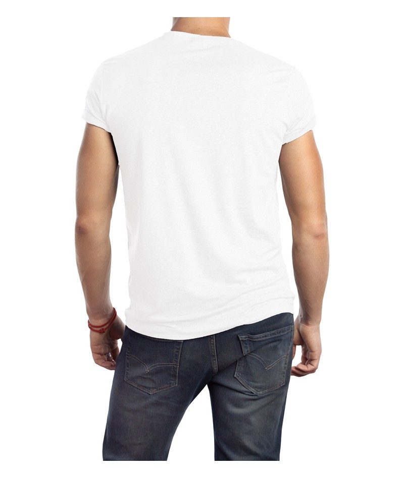 Camiseta de punto hombre cuello cross - 1