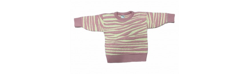 Girls' zebra sweater - 2