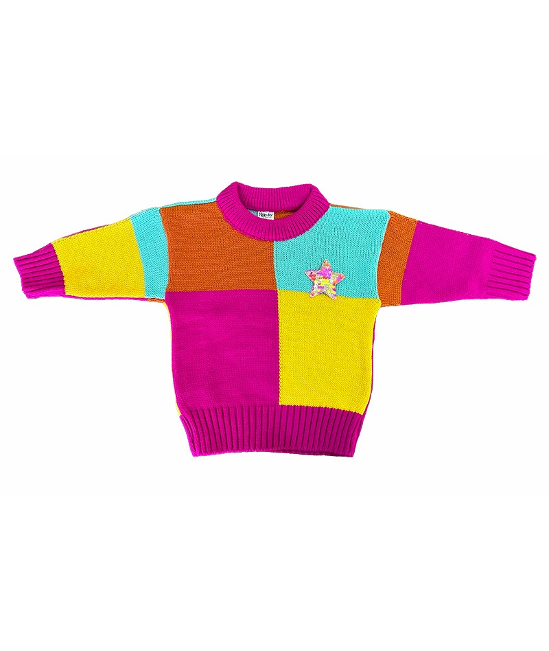 copy of Girls' zebra sweater - 1