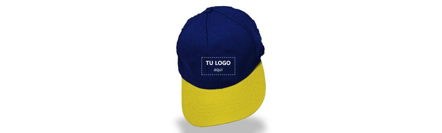 Gorra bicolor Azul rey con visera amarilla