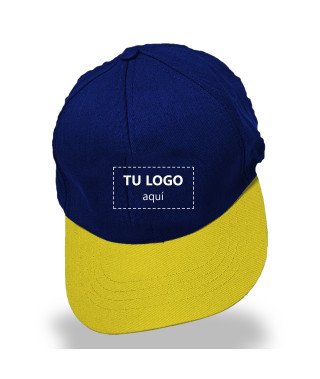Two-tone Azul rey cap
