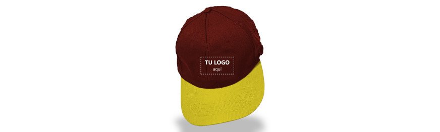 Gorra bicolor Rojo con visera amarilla